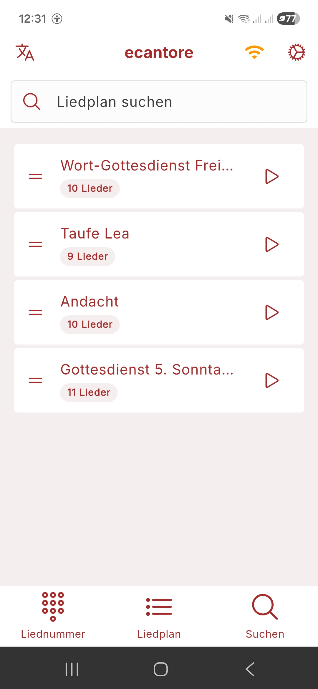 Liedplan