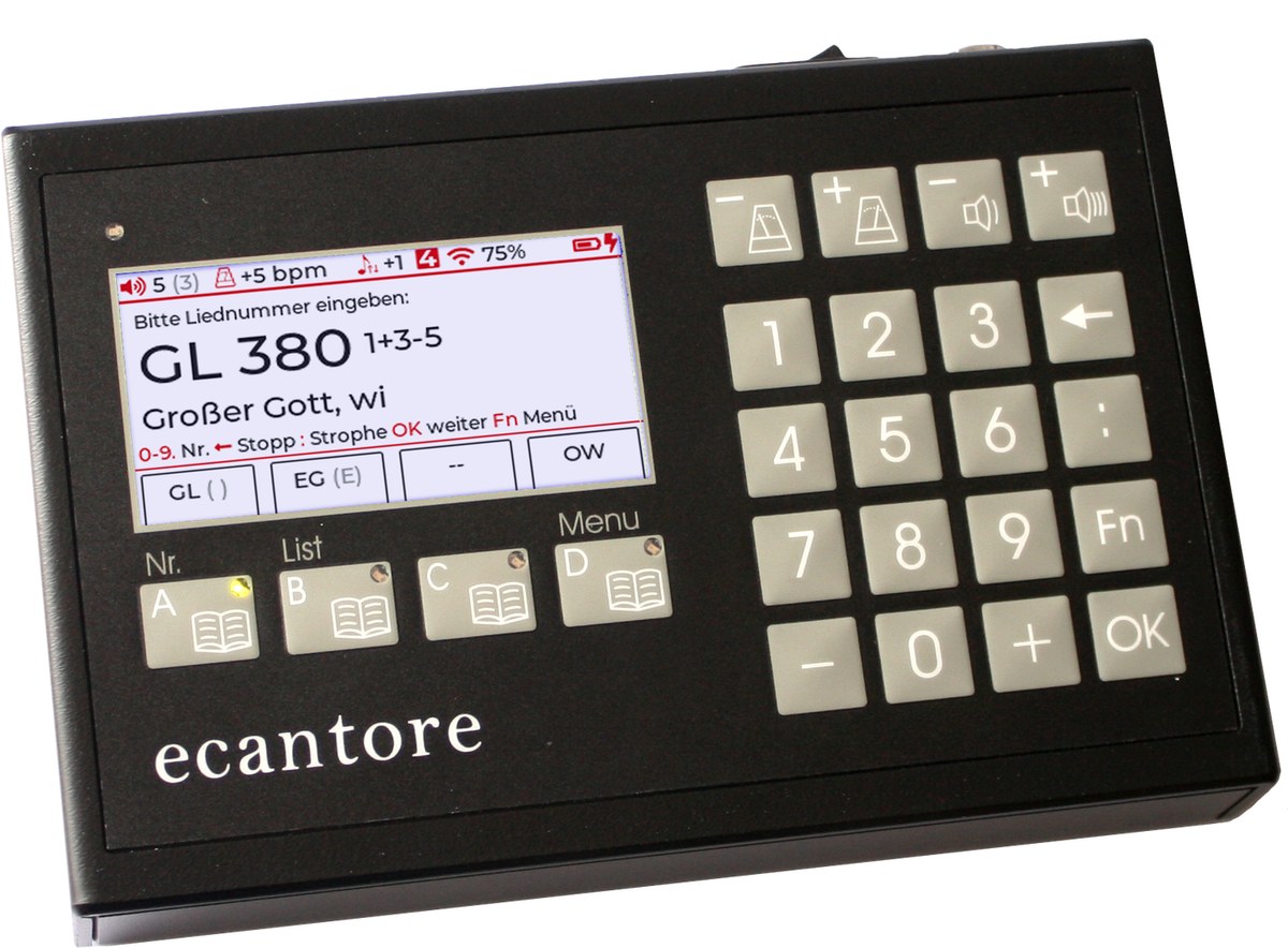 Fernbedienung mit hellem Pixeldisplay