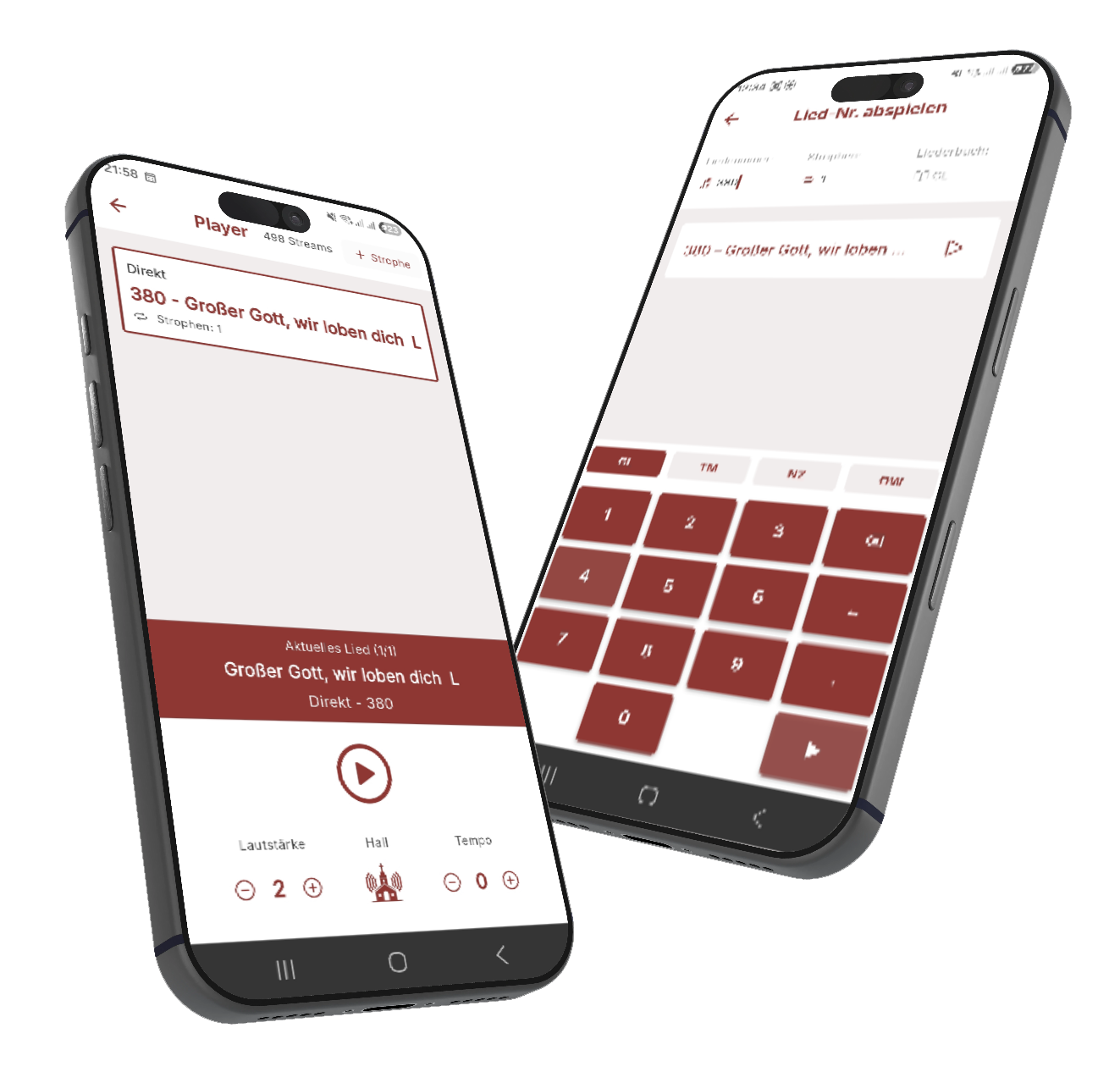 ecantore go App auf Smartphone