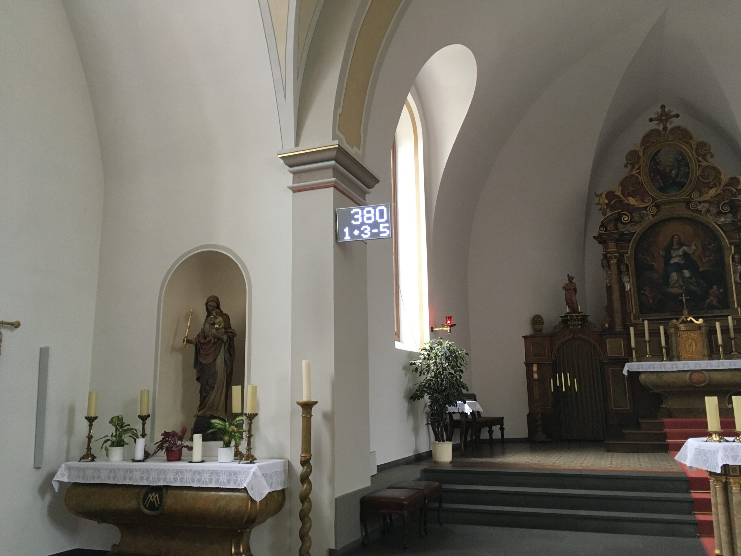 ecantore Liedanzeiger in einer Kirche