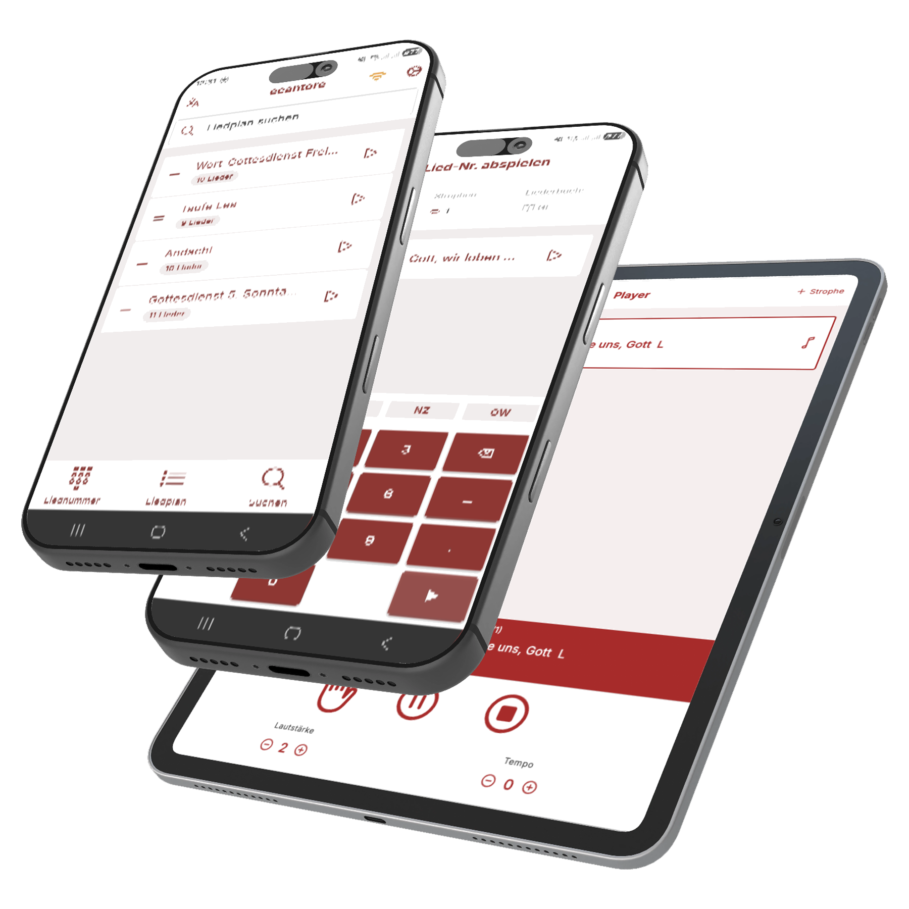 ecantore go App auf Smartphone und Tablet